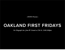 Tablet Screenshot of oaklandfirstfridays.org